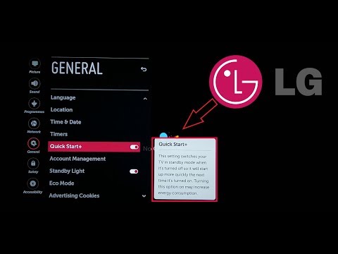 Turn on your LG TV instantly with Quick Start + mode. webOS