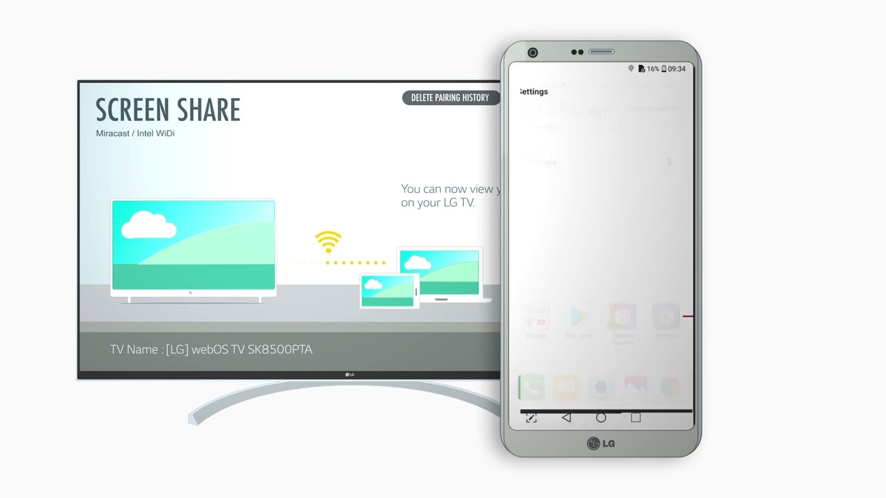 [LG WebOS TV] Screen Share On LG Smart TVs - Android