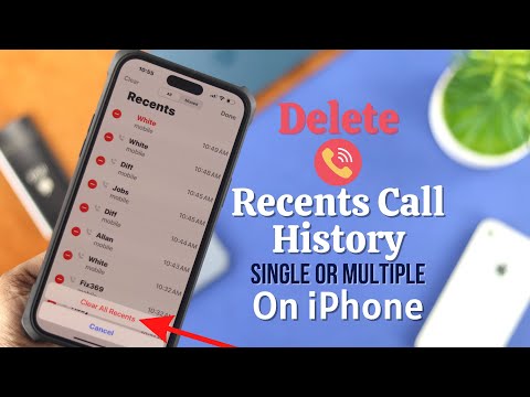 How to Delete All Recent Call History on iPhone!