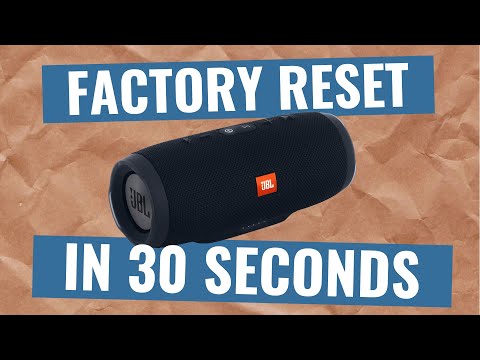 How to hard factory reset in JBL Charge 3 Bluetooth Speaker