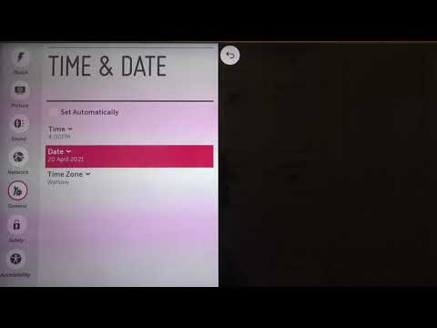 How to Change Date and Time Settings in LG LED Smart TV? (LG39LB650V)