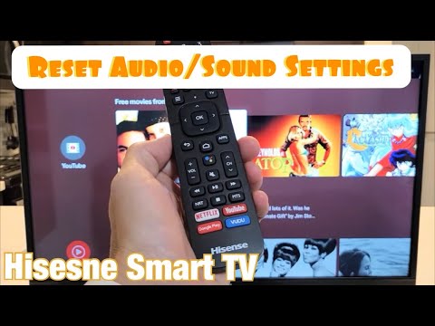 Hisense Smart TV: How to Reset Audio / Sound (Audio Problems?)