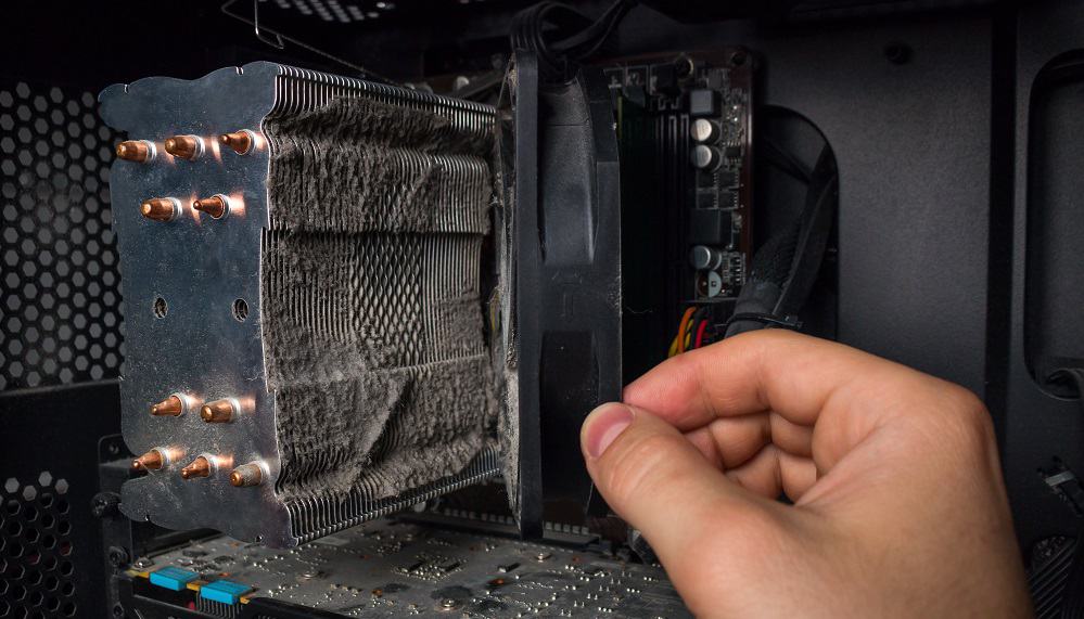 dust in cpu heatsink