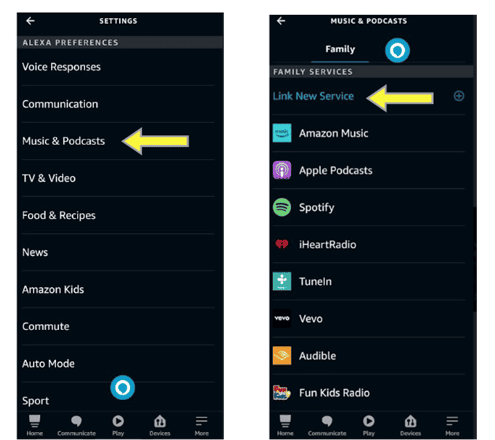 adding Spotify to Alexa