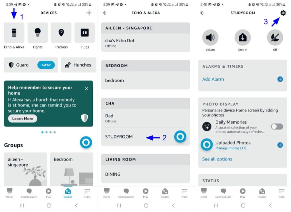 Steps needed to change Alexa equalizer settings part 1