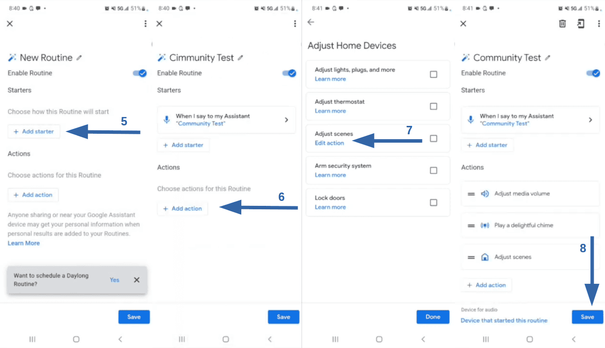 Instructions to connect Google Home to IFTTT applet part 2